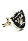 Las Vegas Raiders Silver Plated Cufflinks - Silver