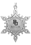 Baylor Bears Pewter Snowflake Ornament