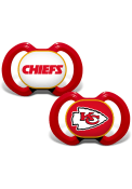 Kansas City Chiefs Baby 2 pack Pacifier - Red