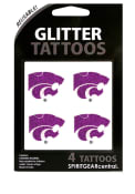 K-State Wildcats Glitter 4 Pack Tattoo