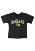 Oakland University Golden Grizzlies Toddler Black Arch Logo T-Shirt