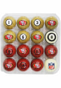 San Francisco 49ers Team Color Billiard Balls