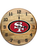 San Francisco 49ers Oak Barrel Wall Clock