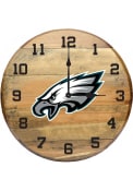 Philadelphia Eagles Oak Barrel Wall Clock