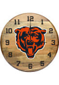 Chicago Bears Oak Barrel Wall Clock