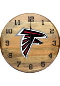 Atlanta Falcons Oak Barrel Wall Clock