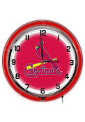St Louis Cardinals 18 Inch Neon Wall Clock
