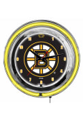 Boston Bruins 14 Inch Neon Wall Clock