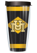 Missouri Tigers MU logo with diamond and stripes background Tumbler