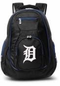 Detroit Tigers 19 Laptop Blue Trim Backpack - Black
