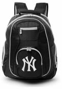 New York Yankees 19 Laptop Grey Trim Backpack - Black