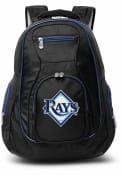 Tampa Bay Rays 19 Laptop Blue Trim Backpack - Black