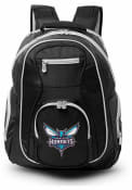 Charlotte Hornets 19 Laptop Grey Trim Backpack - Black