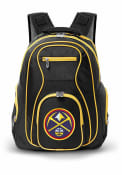 Denver Nuggets 19 Laptop Yellow Trim Backpack - Black