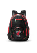 Miami Heat 19 Laptop Red Trim Backpack - Black