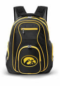Iowa Hawkeyes 19 Laptop Yellow Trim Backpack - Black