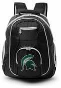 Michigan State Spartans 19 Laptop Grey Trim Backpack - Black