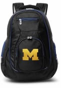 Michigan Wolverines 19 Laptop Blue Trim Backpack - Black