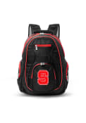 NC State Wolfpack 19 Laptop Red Trim Backpack - Black
