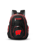 Wisconsin Badgers 19 Laptop Red Trim Backpack - Black