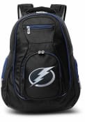 Tampa Bay Lightning 19 Laptop Blue Trim Backpack - Black