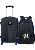 Milwaukee Brewers 2-Piece Set Luggage - Black