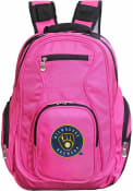 Milwaukee Brewers 19 Laptop Backpack - Pink