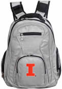 Illinois Fighting Illini 19 Laptop Backpack - Grey