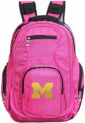 Michigan Wolverines 19 Laptop Backpack - Pink