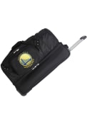 Golden State Warriors 27 Rolling Duffel Luggage - Black