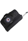 Winnipeg Jets 27 Rolling Duffel Luggage - Black