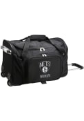 Brooklyn Nets 22 Rolling Duffel Luggage - Black