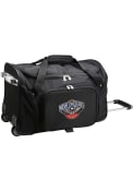 New Orleans Pelicans 22 Rolling Duffel Luggage - Black