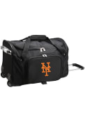 New York Mets 22 Rolling Duffel Luggage - Black