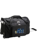 Utah Jazz 22 Rolling Duffel Luggage - Black