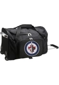 Winnipeg Jets 22 Rolling Duffel Luggage - Black