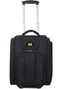 Michigan Wolverines Black Wheeled Business Luggage