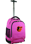 Baltimore Orioles Wheeled Premium Backpack - Pink