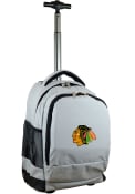 Chicago Blackhawks Wheeled Premium Backpack - Grey