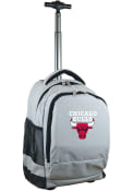 Chicago Bulls Wheeled Premium Backpack - Grey