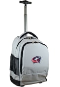 Columbus Blue Jackets Wheeled Premium Backpack - Grey