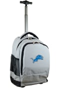 Detroit Lions Wheeled Premium Backpack - Grey