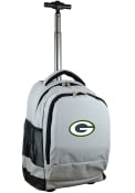 Green Bay Packers Wheeled Premium Backpack - Grey