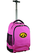 Iowa Hawkeyes Wheeled Premium Backpack - Pink