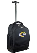 Los Angeles Rams Wheeled Premium Backpack - Black