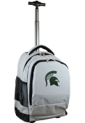 Michigan State Spartans Wheeled Premium Backpack - Grey