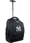 New York Yankees Wheeled Premium Backpack - Black