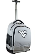 West Virginia Mountaineers Wheeled Premium Backpack - Grey