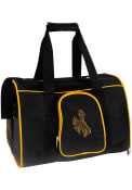 Wyoming Cowboys Black 16 Pet Carrier Luggage