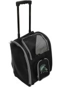 Michigan State Spartans Black Premium Pet Carrier Luggage